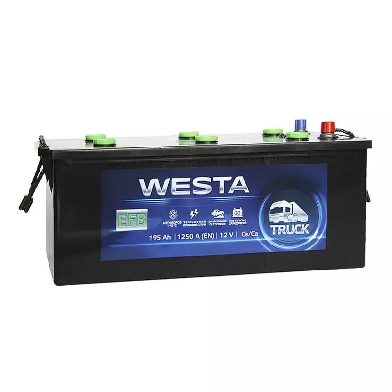 Вантажний акумулятор WESTA 6CT-195Ah EFB Аз (WEFB195)